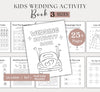 Kids Wedding Activity Pack Wedding Coloring Book Wedding Activity Book Children's Wedding Activity Book Kids Reception Table Activities